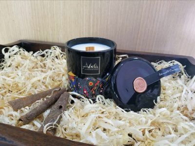 Rustic Wood & Cinnamon Perfume Candle 400g
